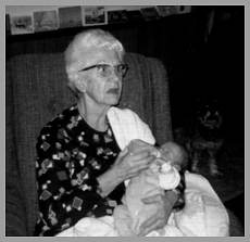 Helen with grandchild